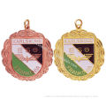 Brass / Copper / Pewter Custom Awards Medals With Soft Enamel, Gold / Copper Plated